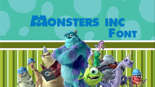 Monsters Inc font