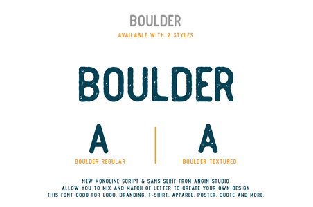Boulder font