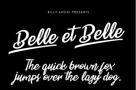 Belle et Belle Personal Use font