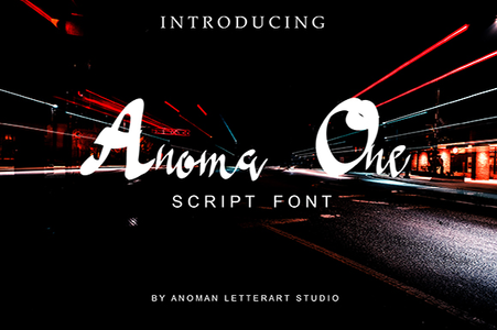 Anoma One font