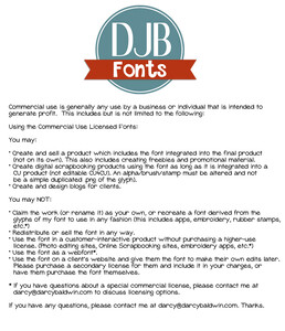 DJB Sand Shoes and a Fez font