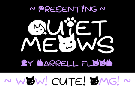 Quiet Meows font