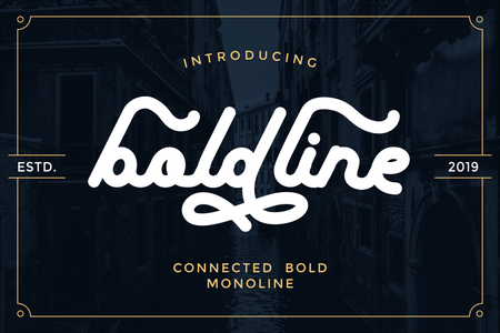 Boldline Free Version font