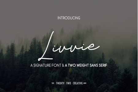 Livvie Signature font