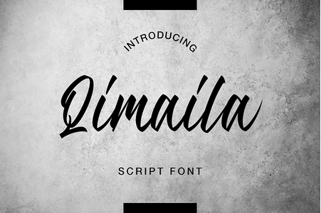 Qimaila Script font