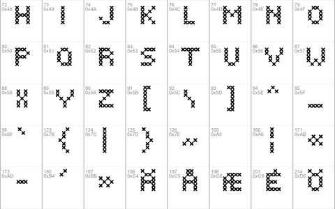 Hovden Stitch font