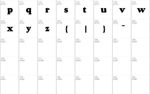 Goudy Heavyface Regular