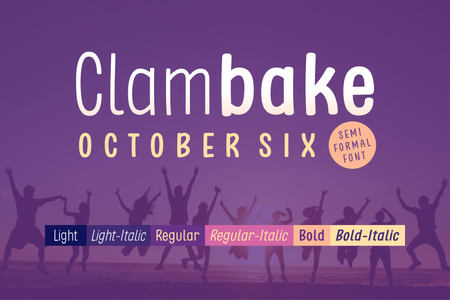 Clambake October Six font
