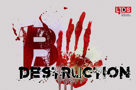 B Destruction DEMO font