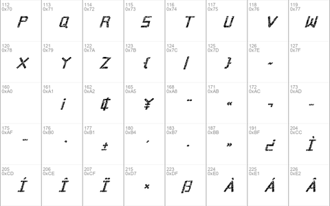 Broken Cyborg Bold Italic