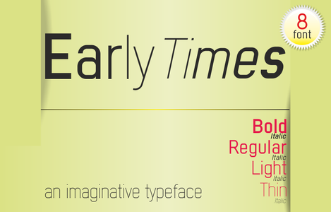 Early Times Bold Demo font