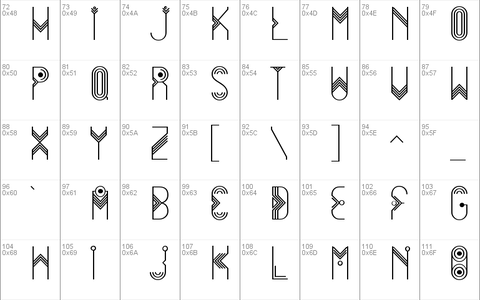 FloriGlyphos font