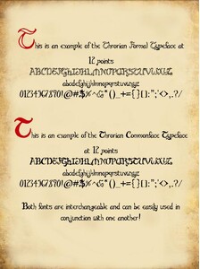 Middle Earthian Maphand font