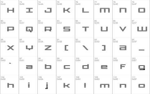 Phoenicia Lower Case Gradient