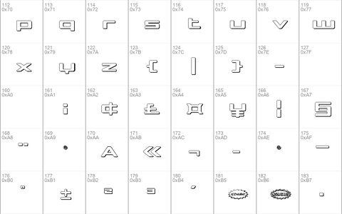 Phoenicia Lower Case 3D