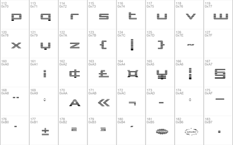 Phoenicia Lower Case Gradient