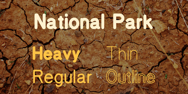 National Park Heavy font