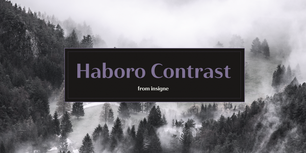 Haboro Contrast font