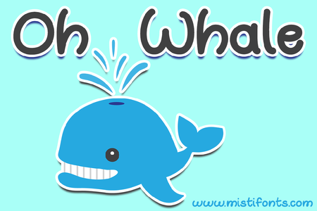 Oh Whale font