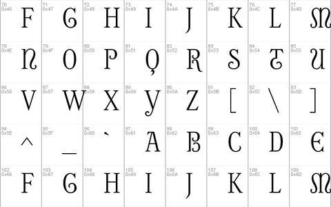 cursionCrypte font