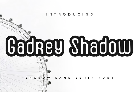 Gadrey Shadow font