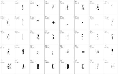 Romantica Std Extra Condensed