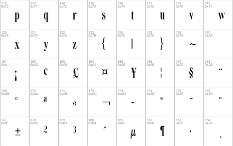 Romantica Std Condensed