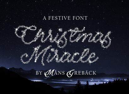 Christmas Miracle PERSONAL USE font
