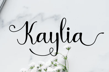 Kaylia font