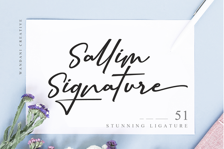 Sallim Signature font