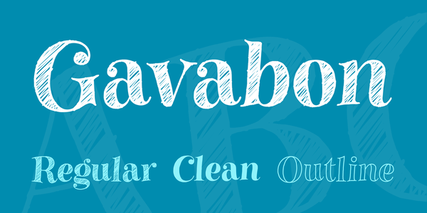 Gavabon font