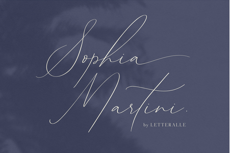 Sophia Martini font