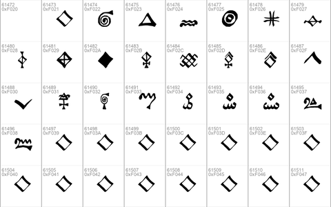 Alchimistische Symbole Regular