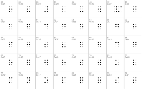 Sheets Braille Regular