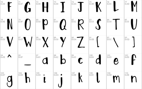 Smirk font