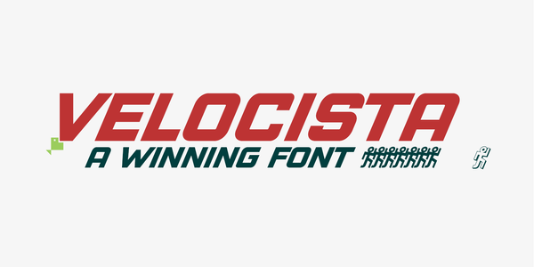 VELOCISTA font