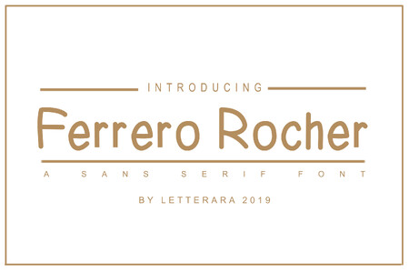 Ferrero Rocher font