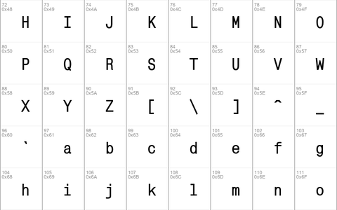 MonoCondensedC Bold