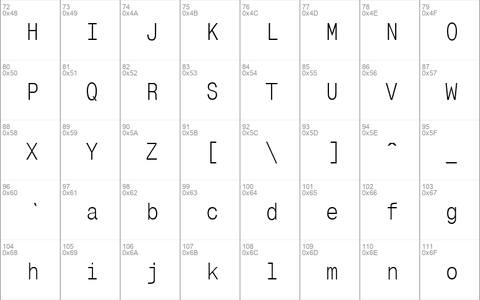 MonoCondensedC Regular