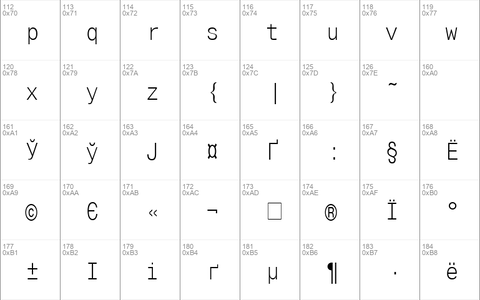 MonoCondensedC Regular