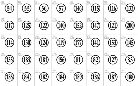 Numberpile Reversed Regular