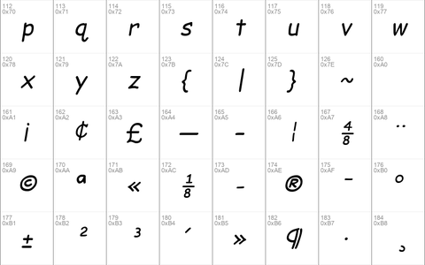 EMcomic-Italic Italic