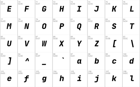 JetBrains Mono ExtraBold Italic