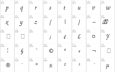 Chancery Script Light SSi