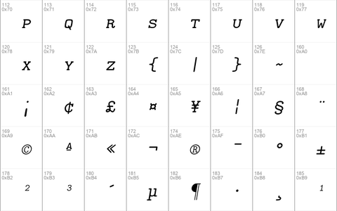 Latin Modern Mono Caps