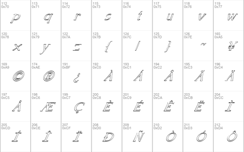 FZ ROMAN 18 HOLLOW ITALIC