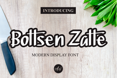 Bottsen Zatte font