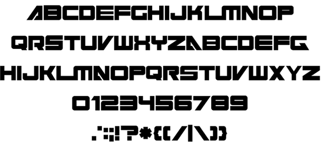 Cyberspace font