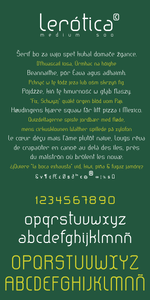 lerotica-semilight font
