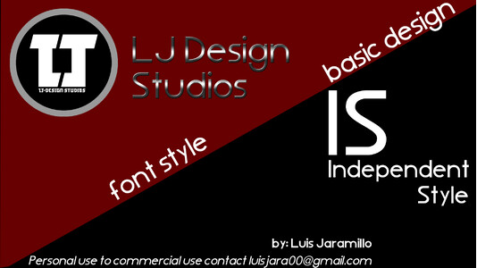 LJ Design Studios IS font